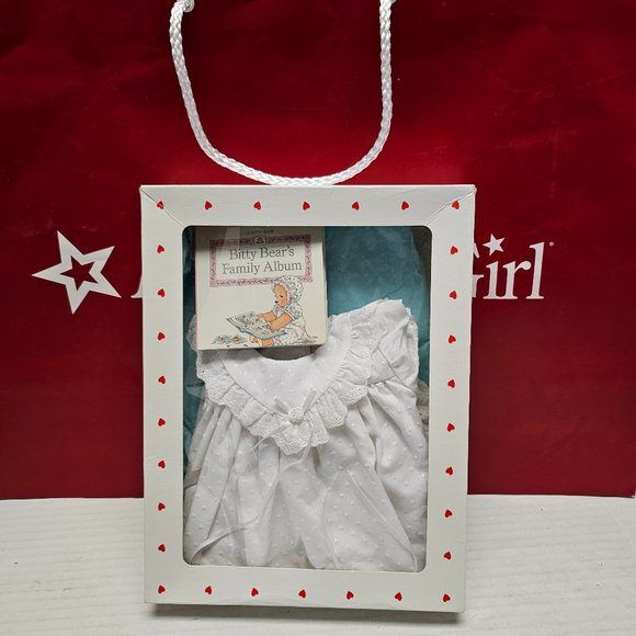 American Girl Bitty Baby Doll Special Occasion Set White Lace Pleasant Company - Picture 1 of 16